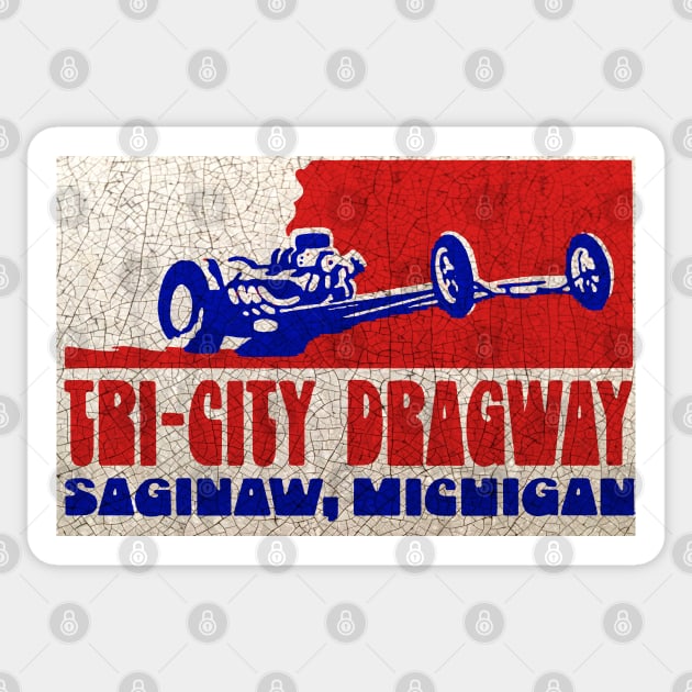 Tri-City Dragway Sticker by Midcenturydave